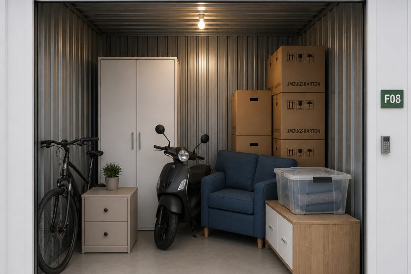 Lagerbox 8 m² – Für Umzüge aus einer 2-Zimmer-Wohnung